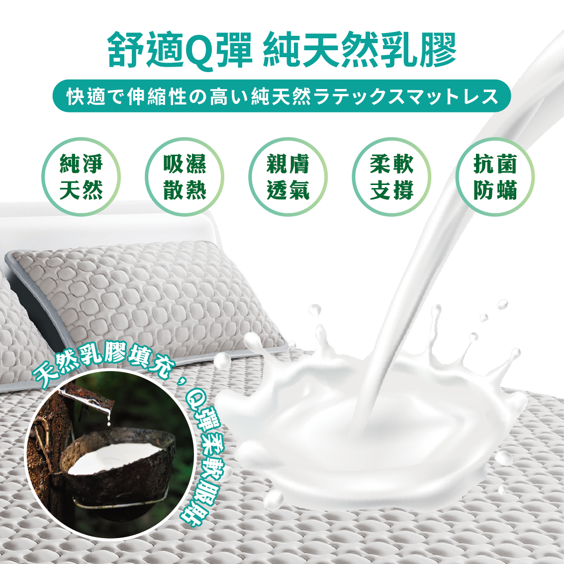 【安德森 保羅】鍺石墨烯乳膠床墊