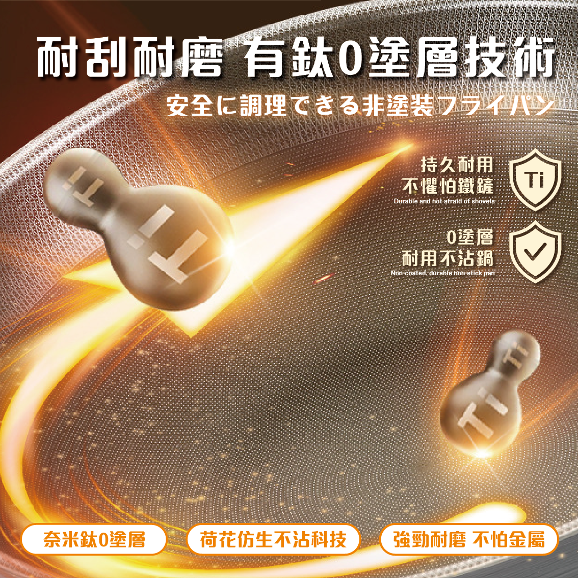 【安德森 保羅】34cm-鈦盾科技不沾炒鍋