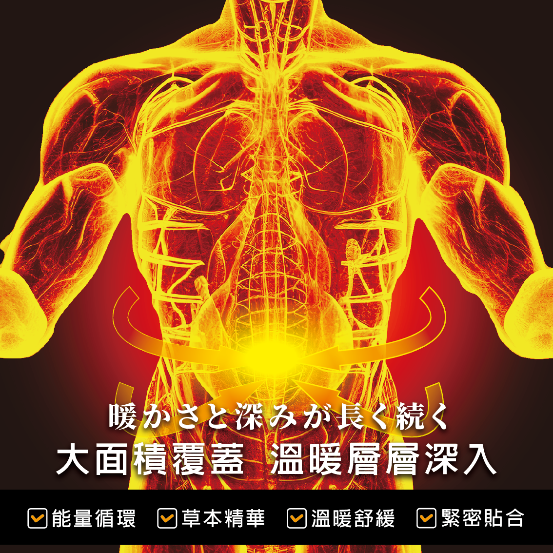【安德森 保羅】石墨烯蒸氣暖腰腹貼