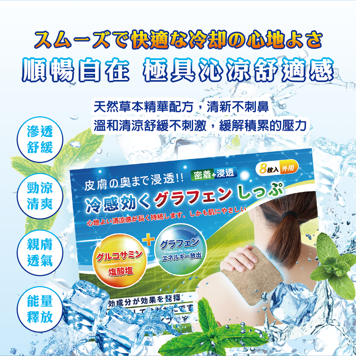 【安德森 保羅】 新升級 – 涼感石墨烯能量貼布