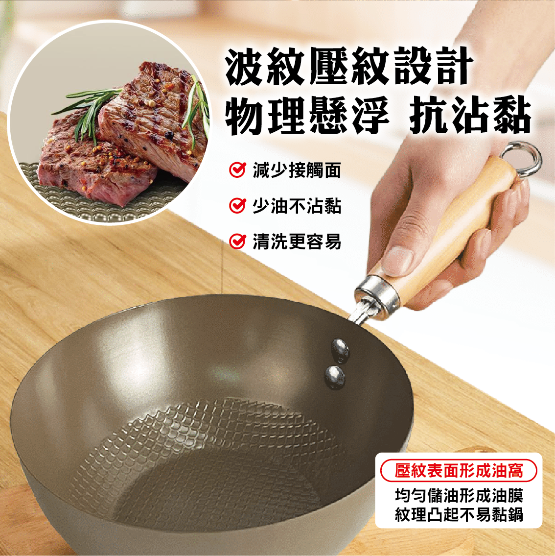 【安德森 保羅】24CM 鈦金陶瓷不沾炒鍋