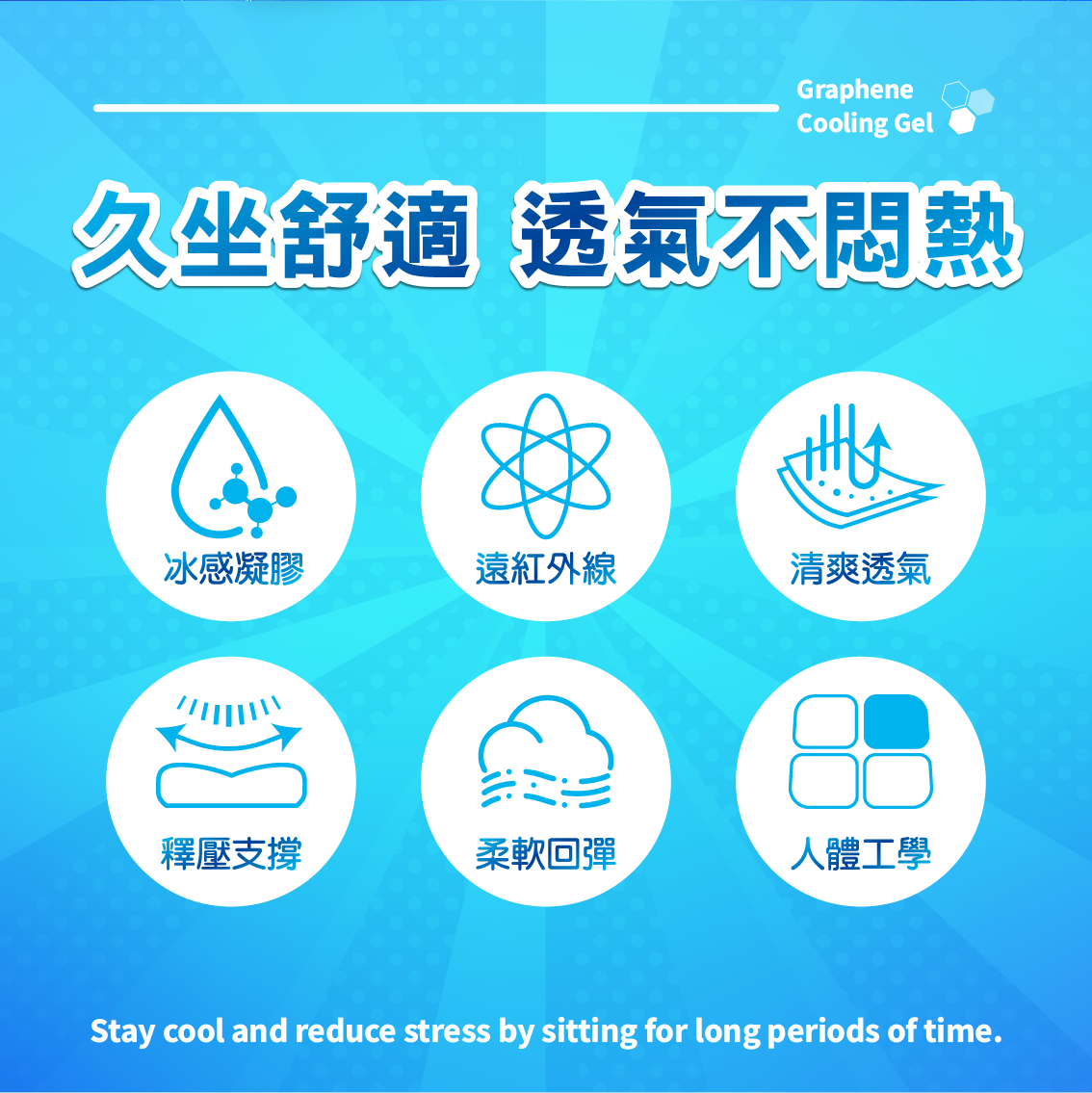 【安德森 保羅】石墨烯冰感凝膠坐墊